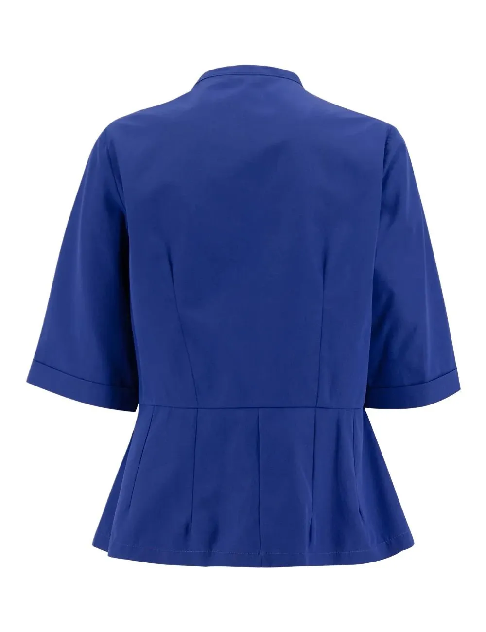 Mandarin Collar Poplin Blouse