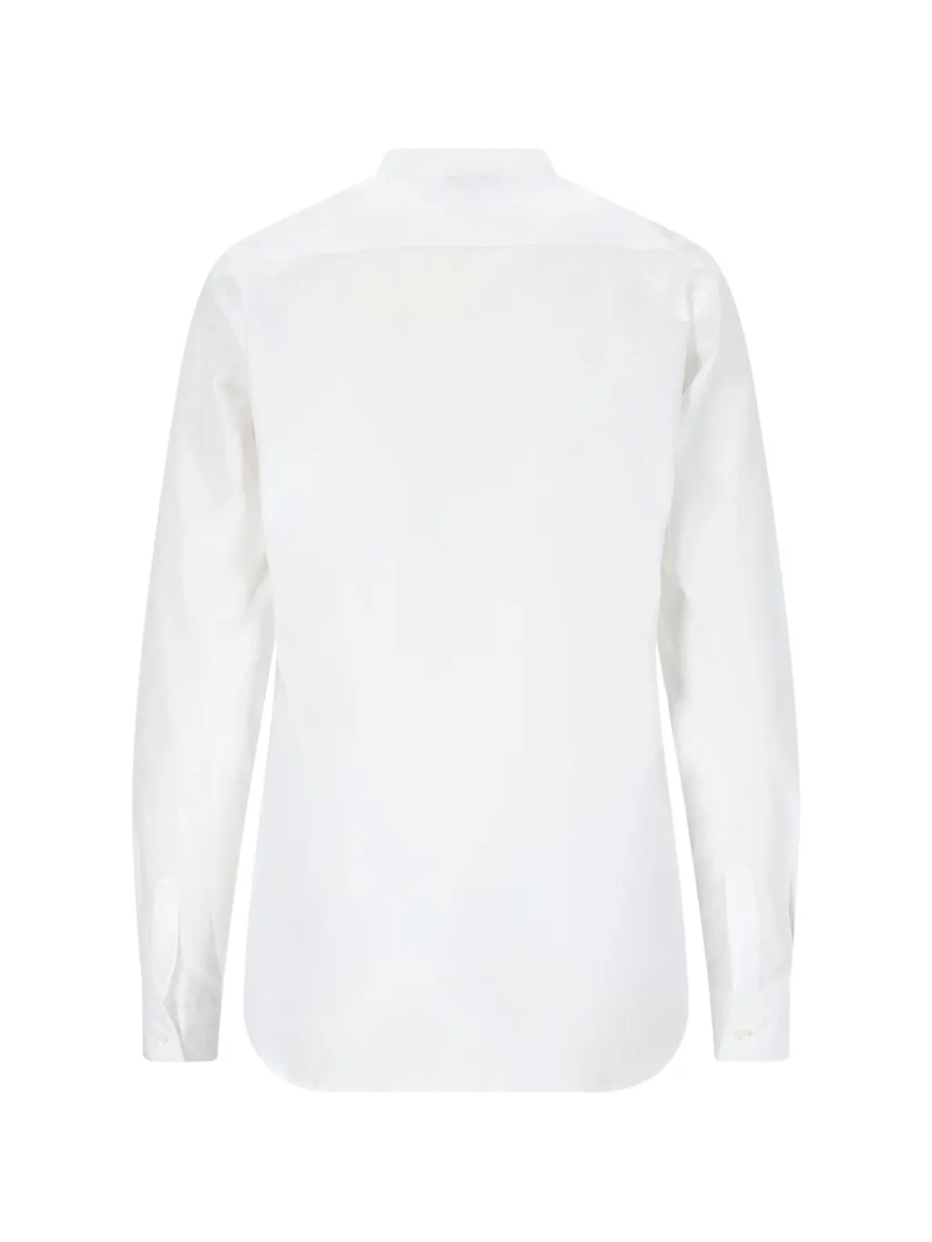 Curved Hem Poplin Shirt