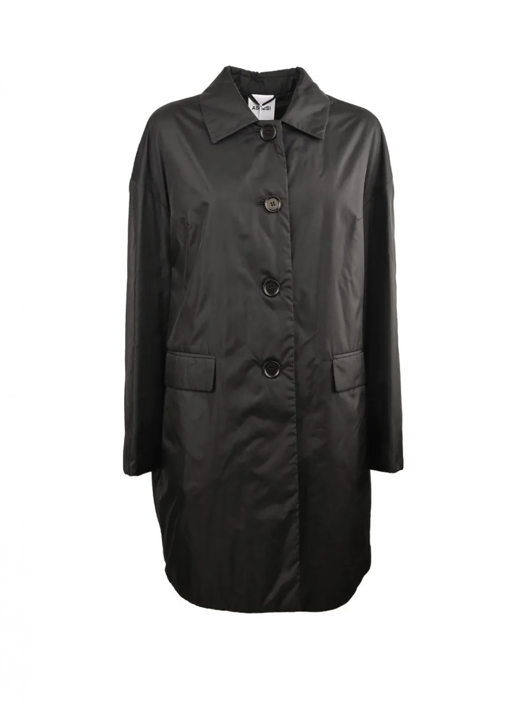 Long-Sleeved Single-Breasted Coat