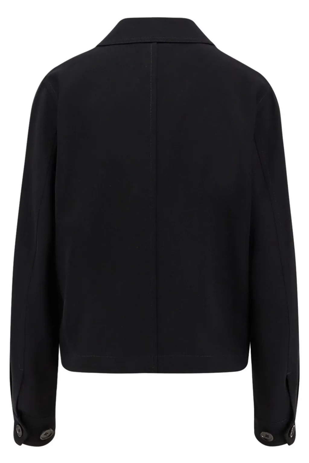 Long-Sleeved Button-Up Jacket