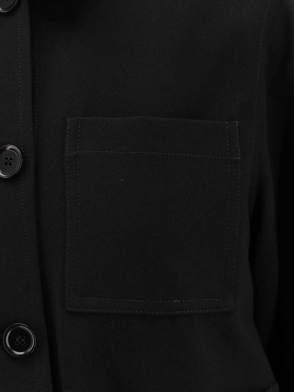 Long-Sleeved Button-Up Jacket
