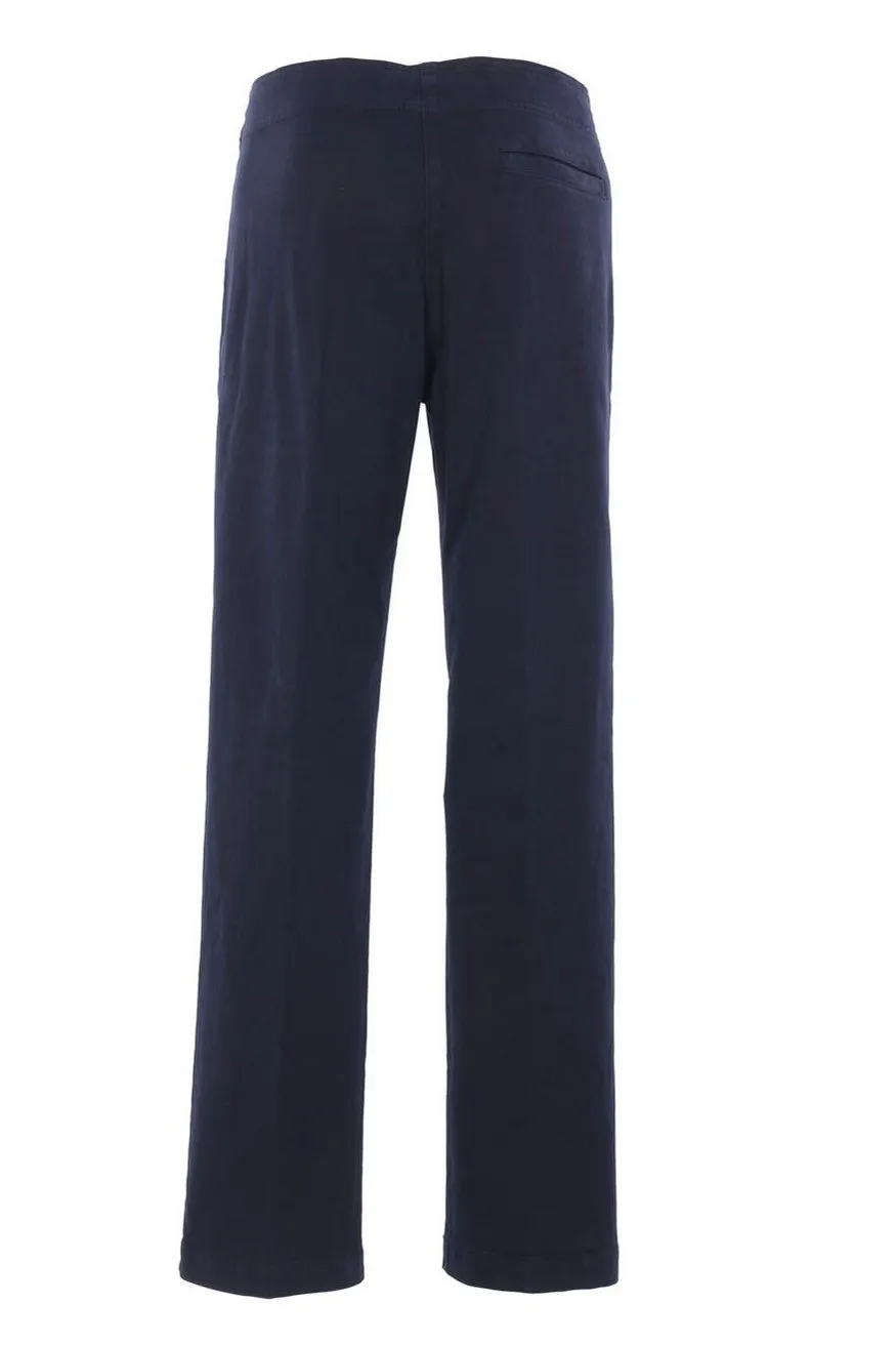 Drawstring Straight-Leg Trousers