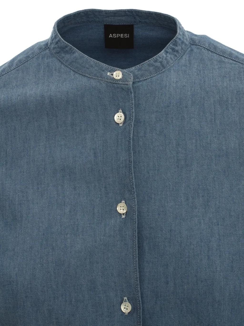 Long-Sleeved Denim Shirt