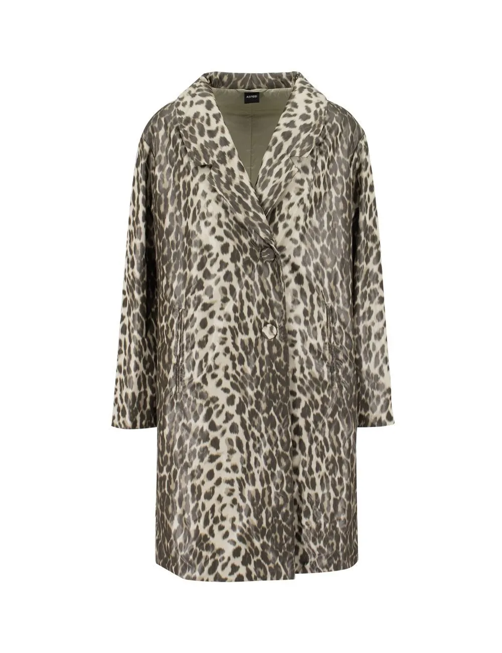 Leopard Print Nylon Coat