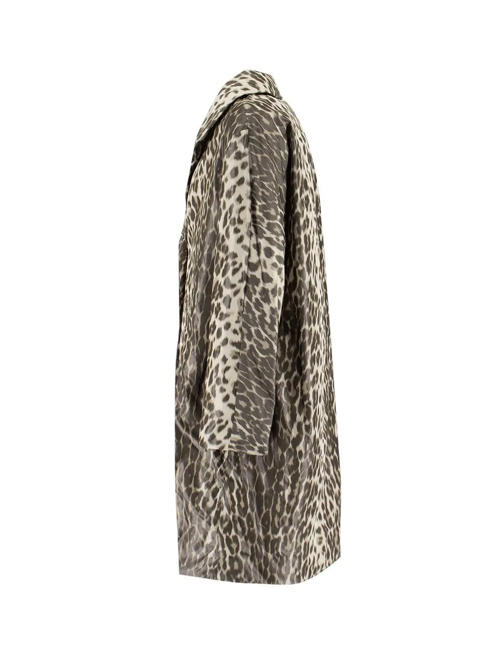 Leopard Print Nylon Coat