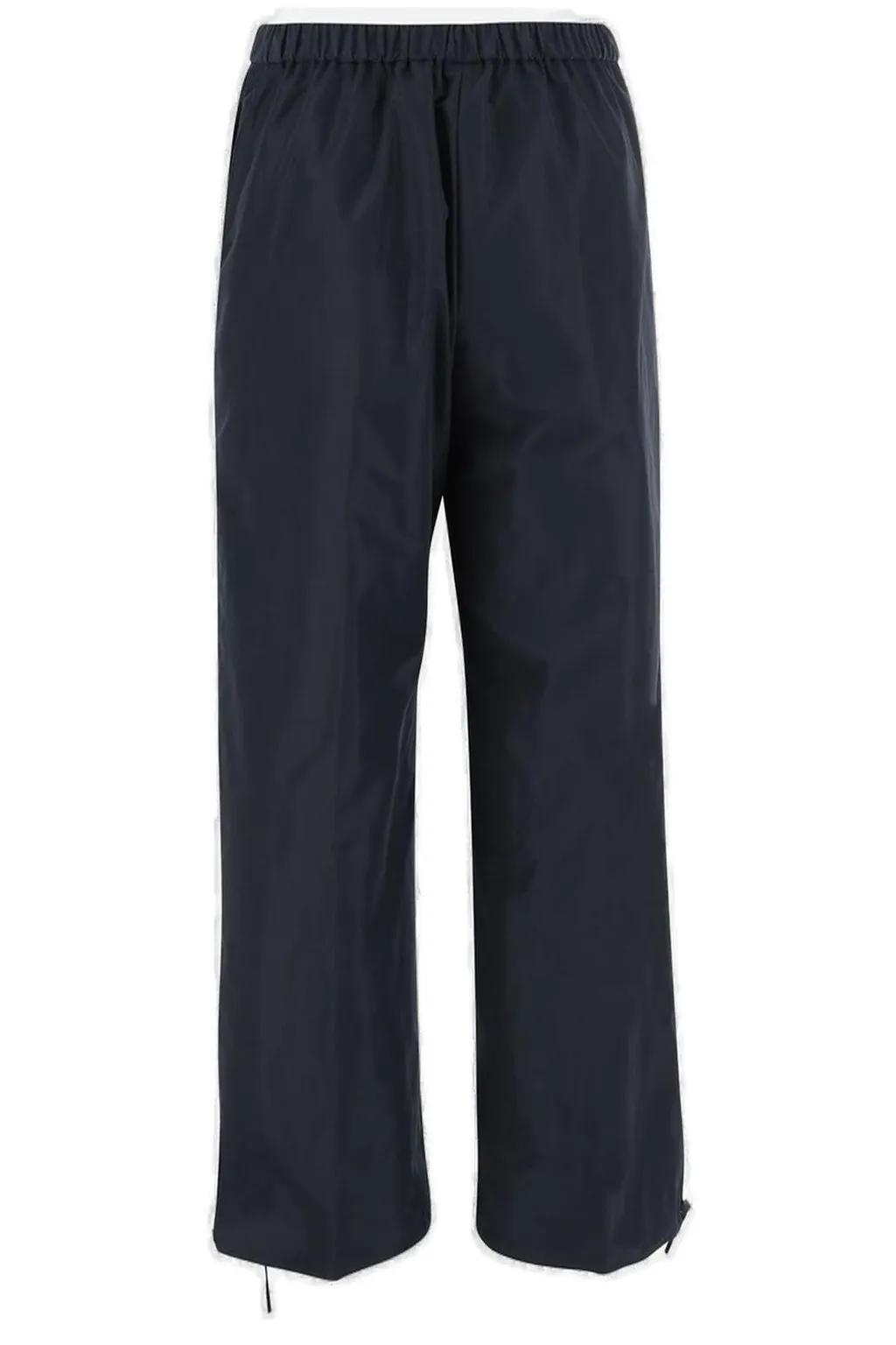 Elastic-Waist Straight-Leg Trousers