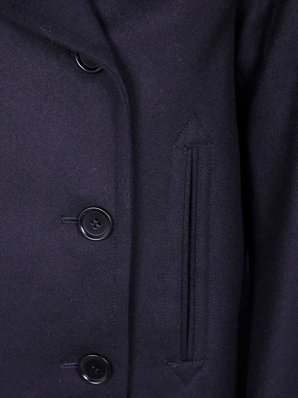 Long-Sleeved Double-Breasted Coat