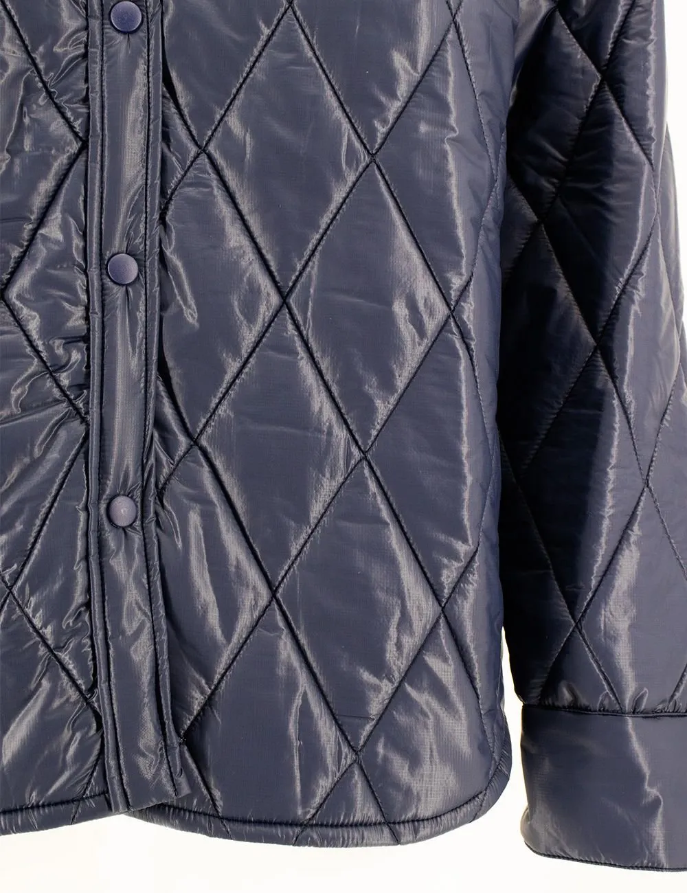 Diamond-Quilted Buttoned Jacket