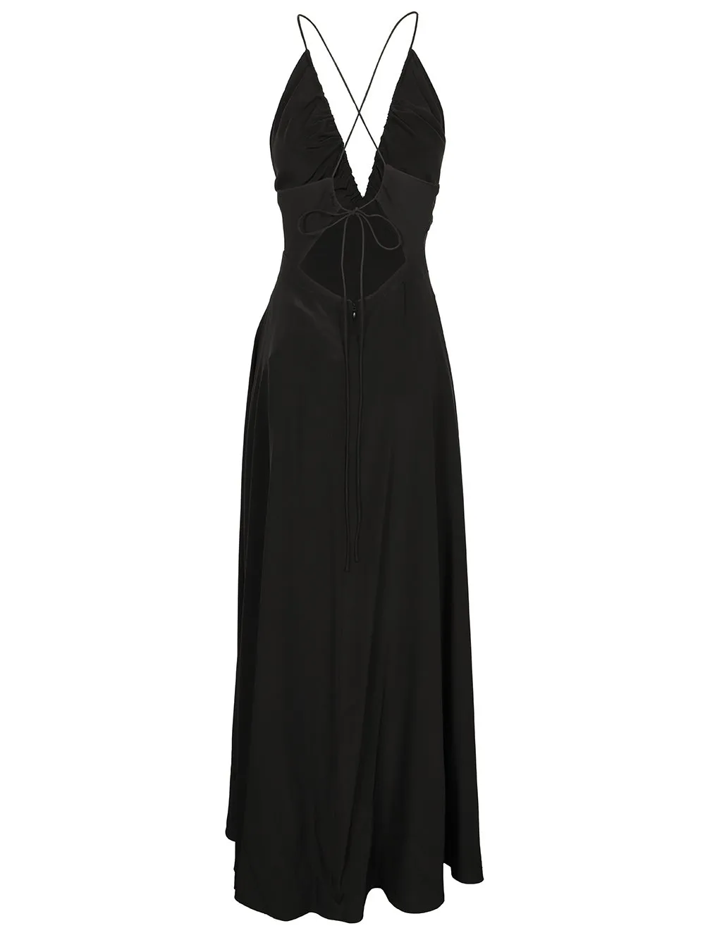 V-Neck Sleeveless Midi Dress