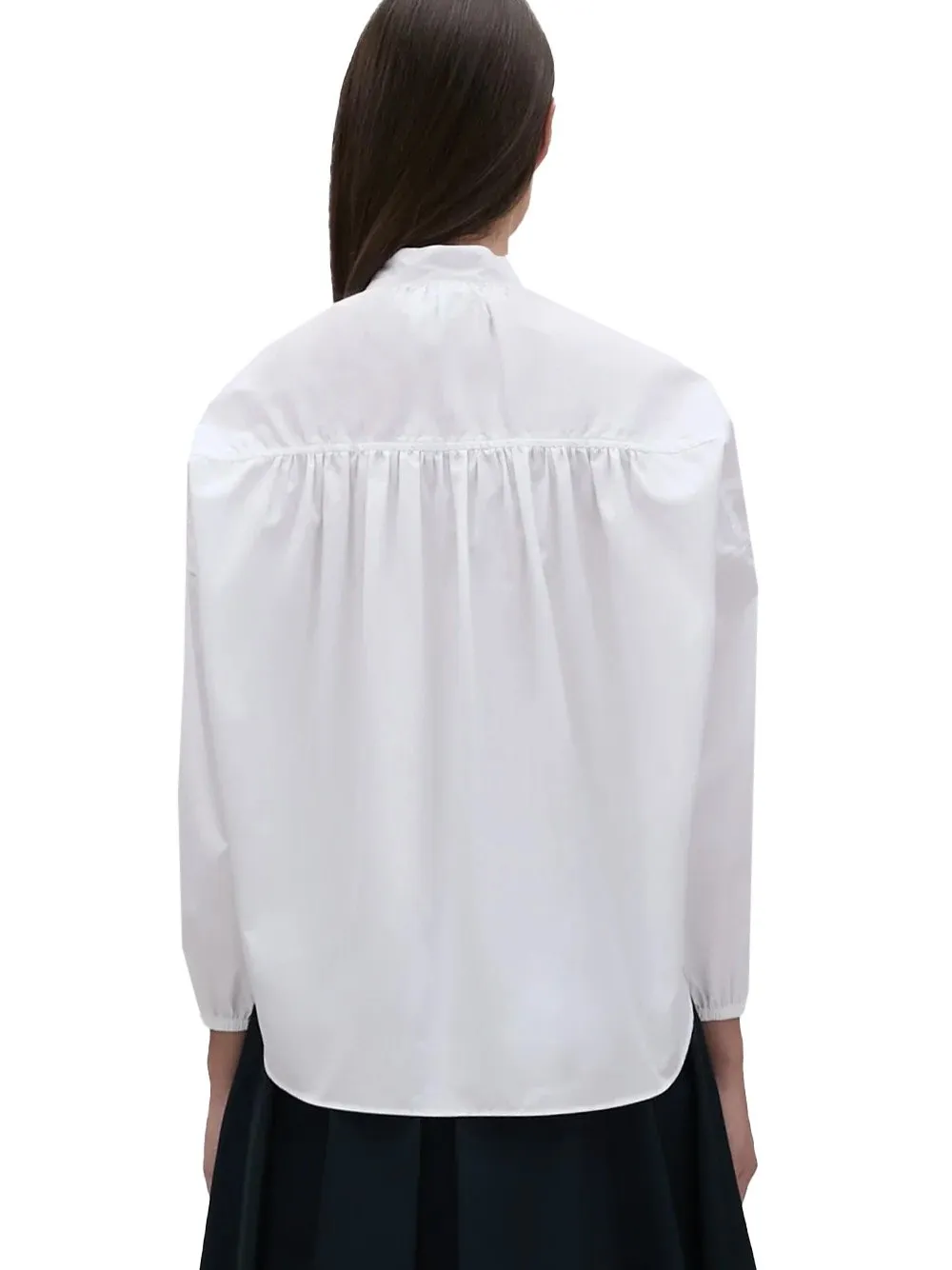 Drop-Shoulder Button-Up Shirt