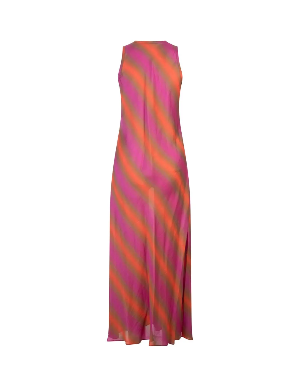 Sleeveless Striped Maxi Dress