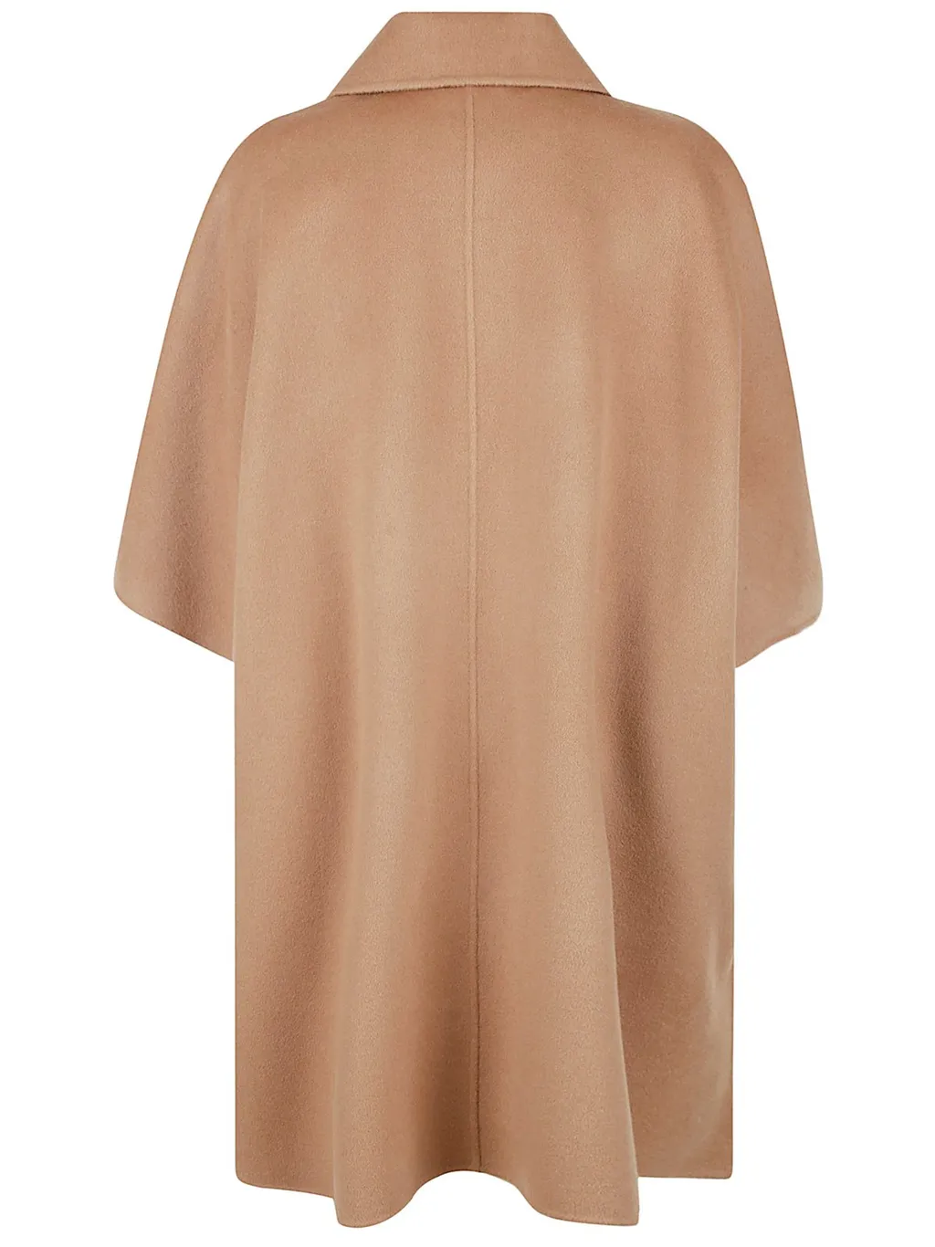 Armholes Straight Hem Cape
