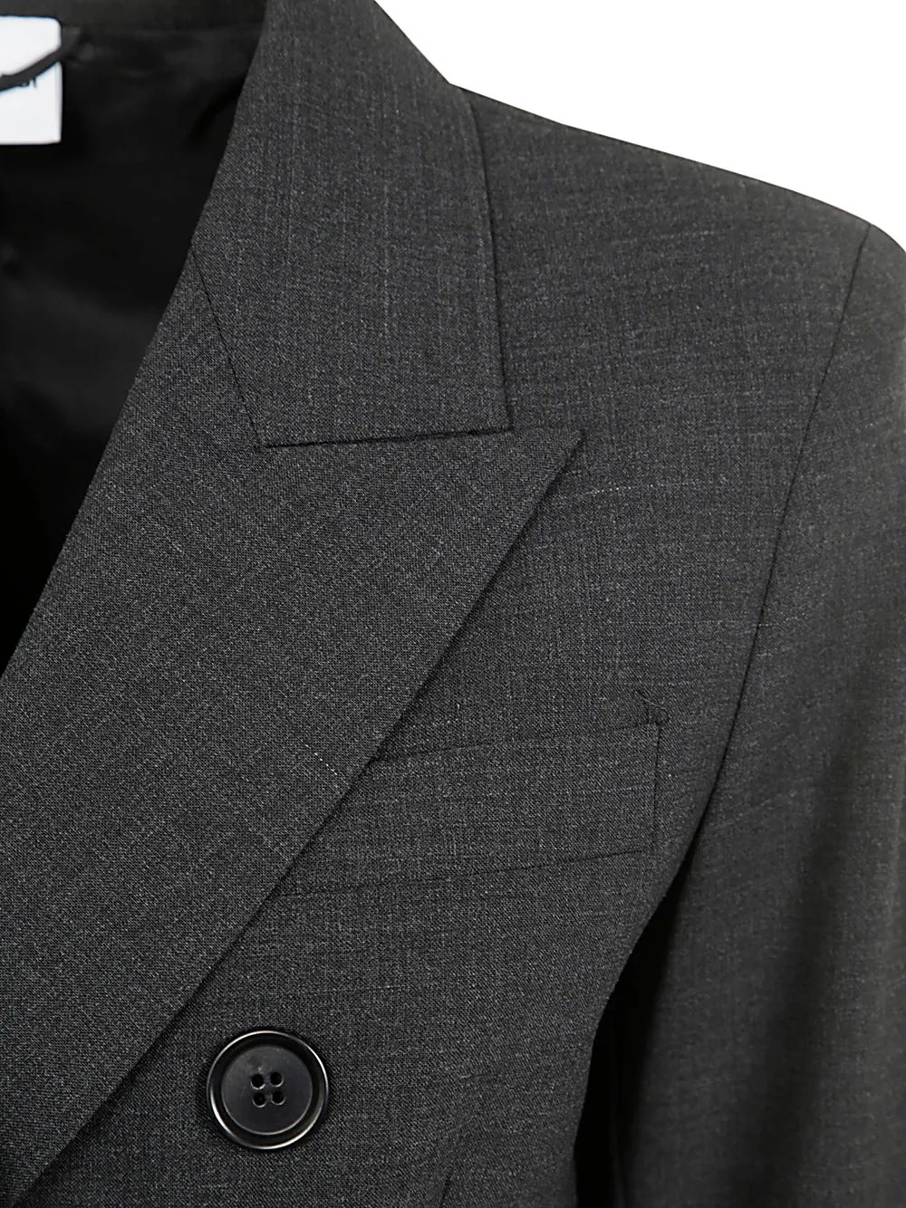 Double-Breasted Straight Hem Suit