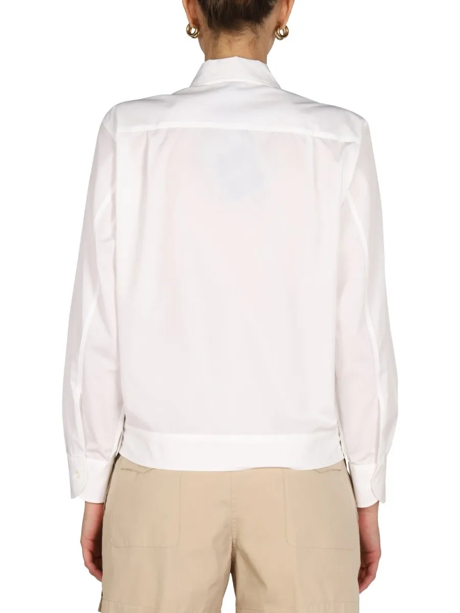 Pointed-Collar Buttoned Shirt