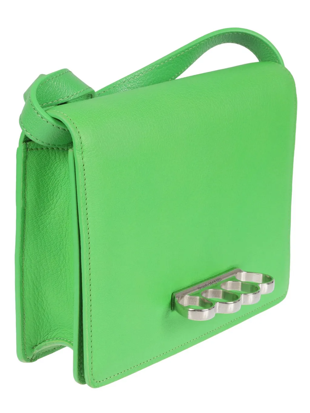 Four Ring Foldover Top Shoulder Bag