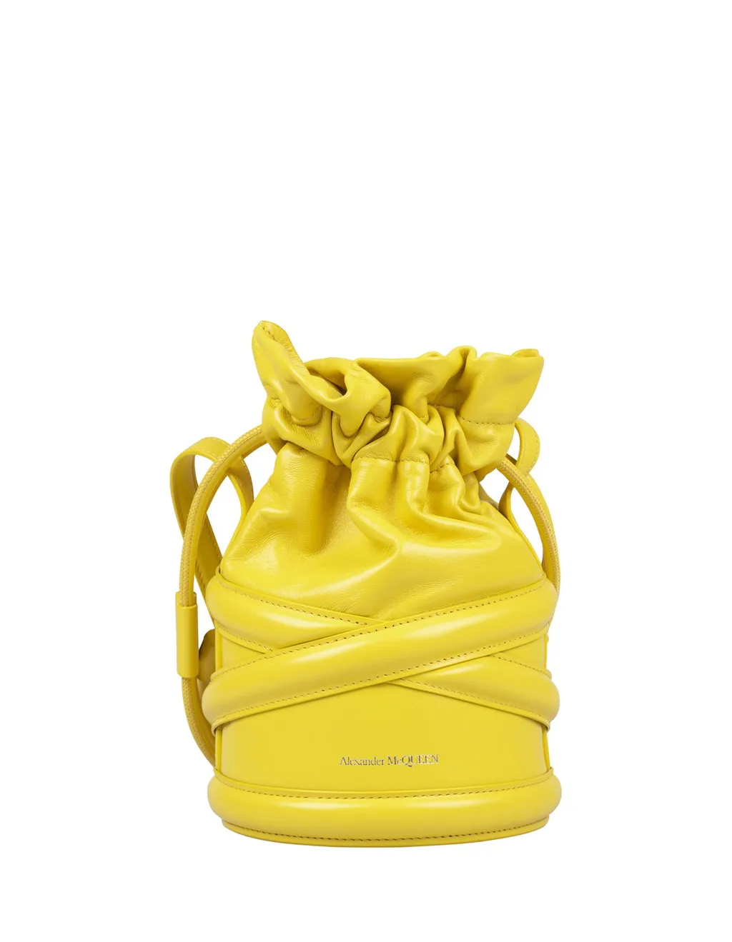 Soft Curve Drawstring Bucket Bag