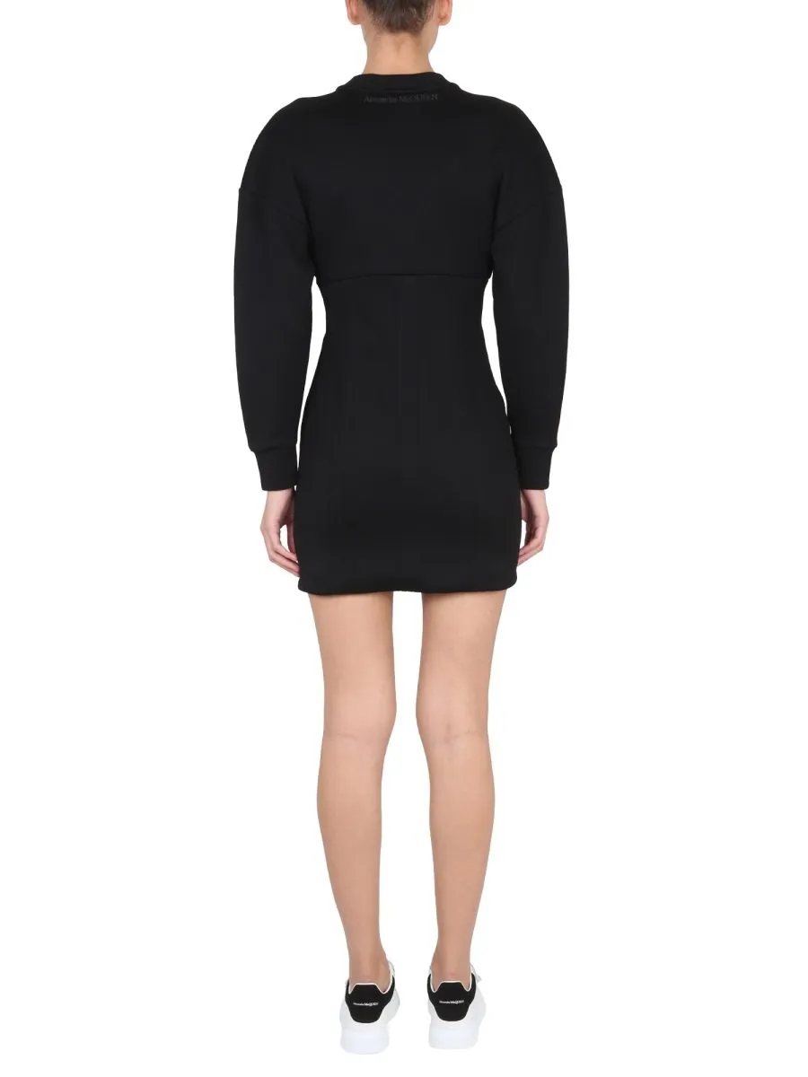 Zipped Long Sleeved Dress