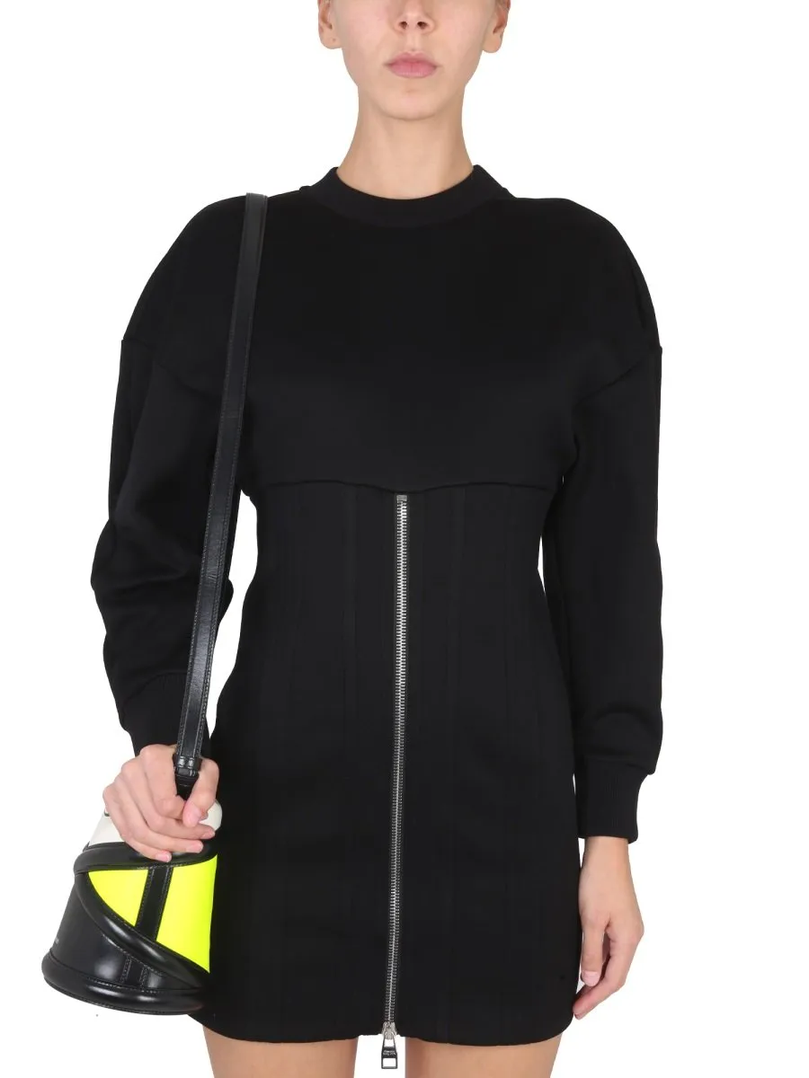 Zipped Long Sleeved Dress