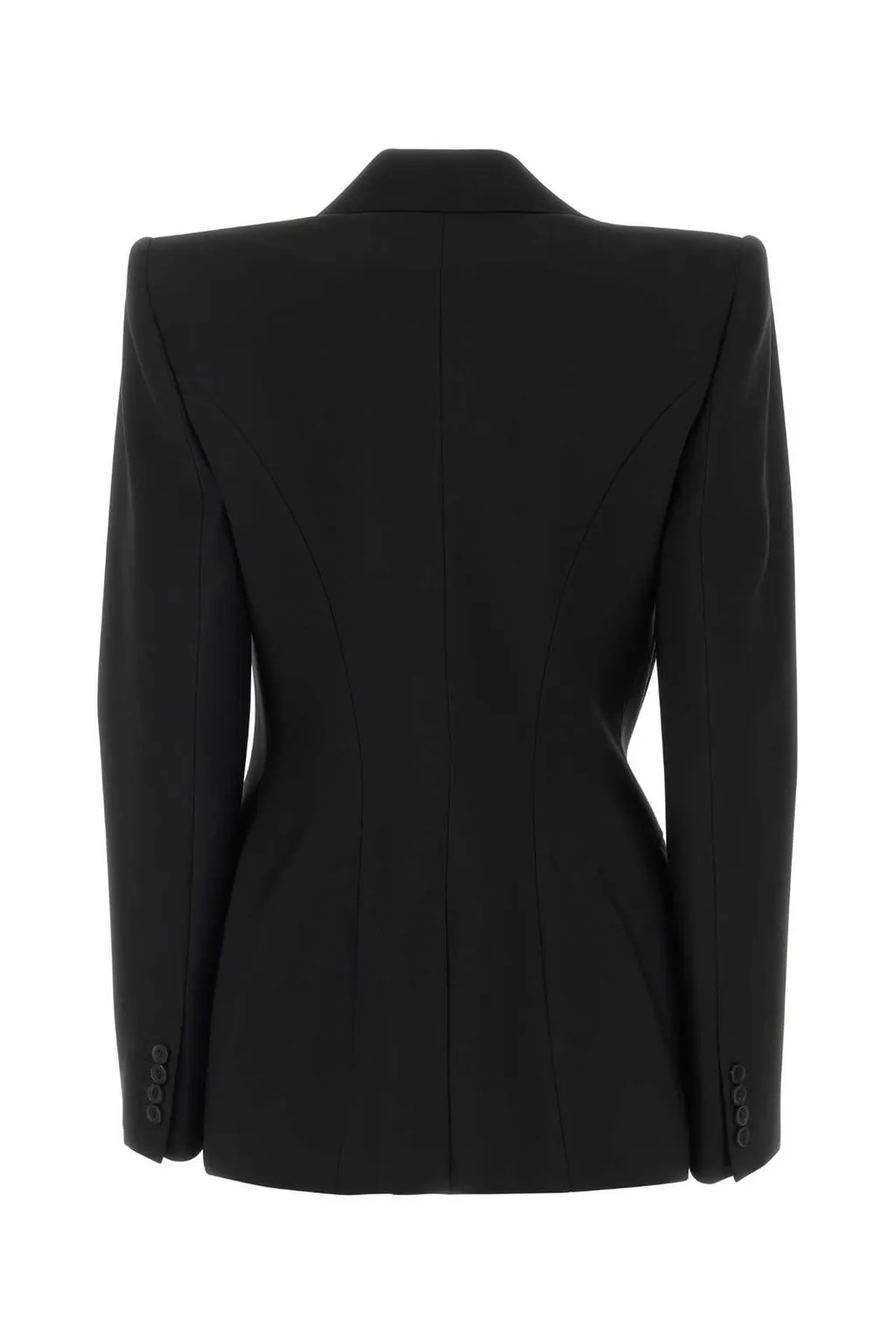 Asymmetric Double-Breasted Tailored Blazer