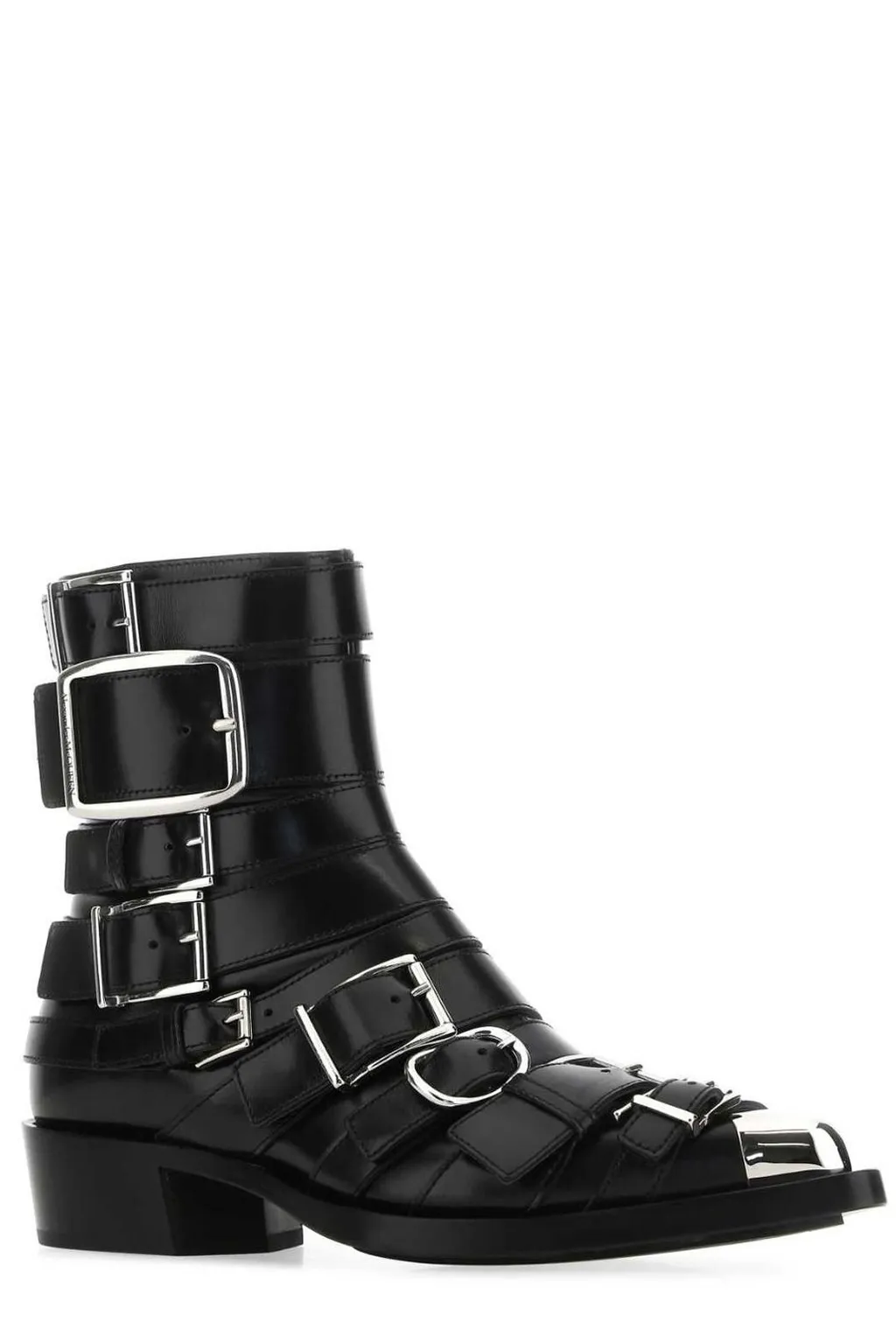 Buckle Detailed Ankle Boots