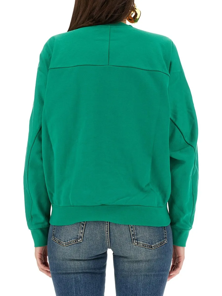 Varsity Skull Printed Crewneck Sweatshirt