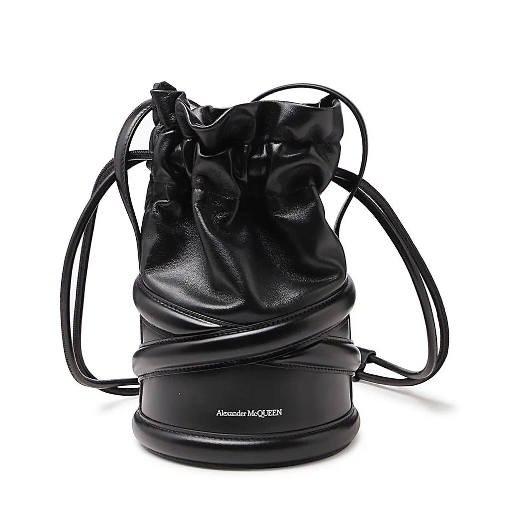 Logo Detailed Drawstring Bucket Bag