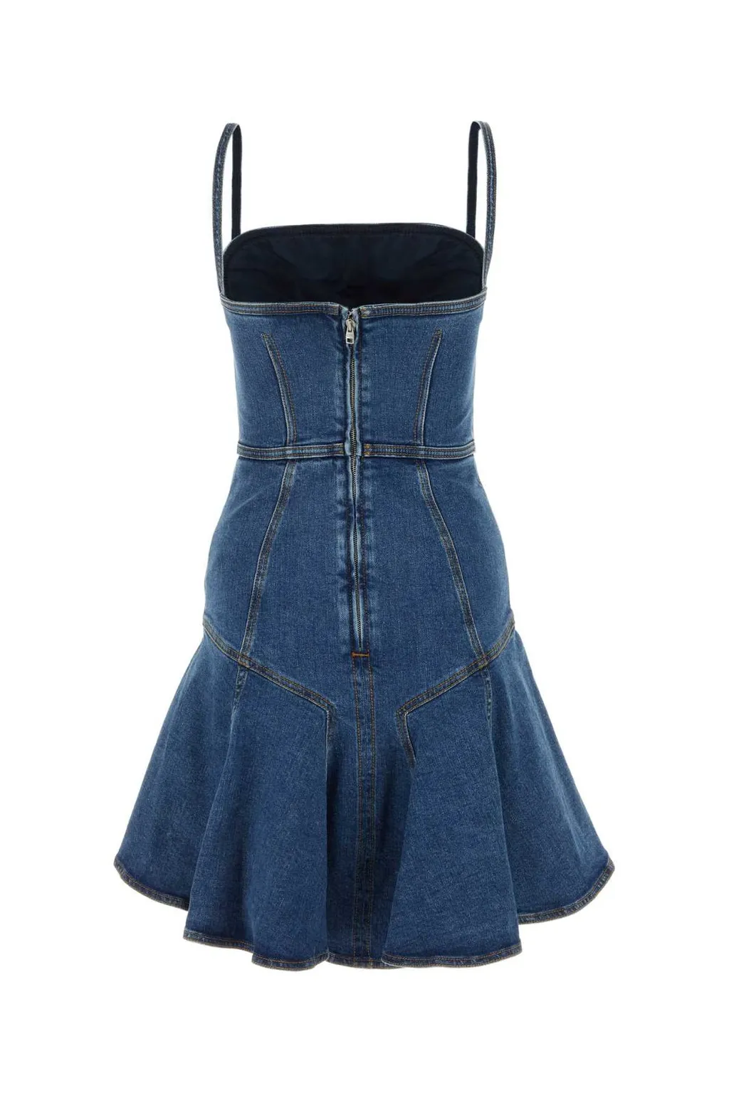 Spaghetti Strap Denim Mini Dress