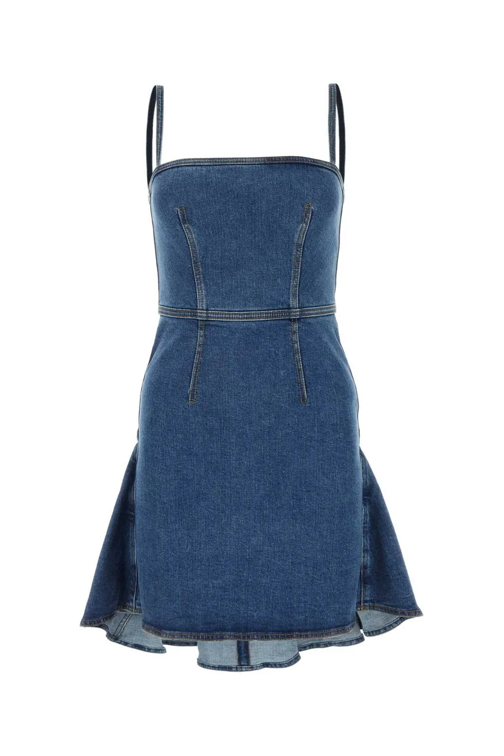 Spaghetti Strap Denim Mini Dress