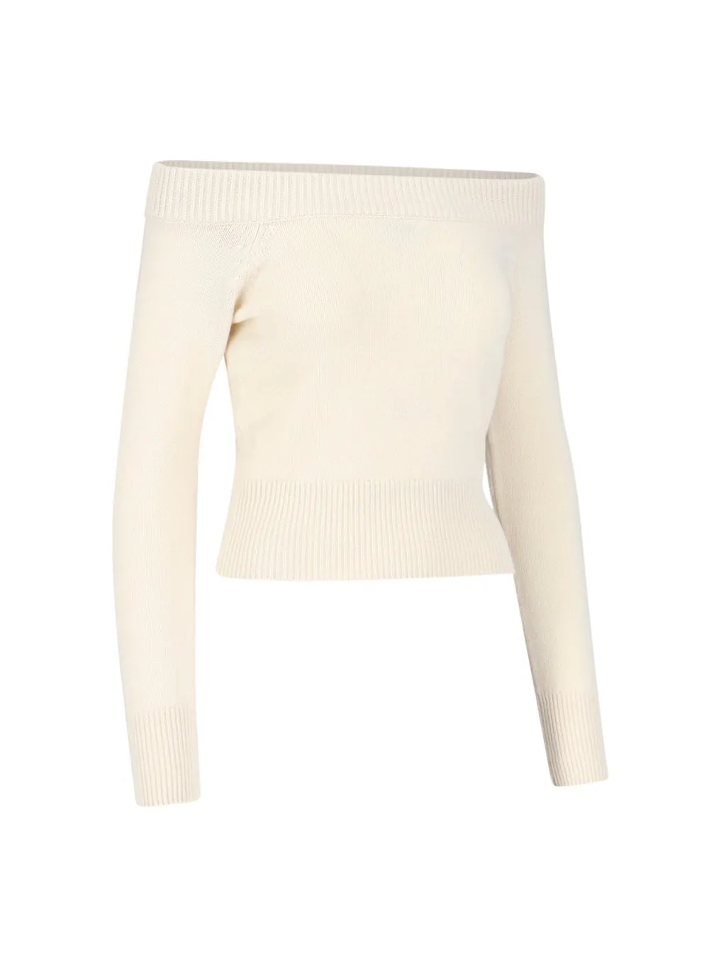 Off-Shoulder Long-Sleeved Jumper