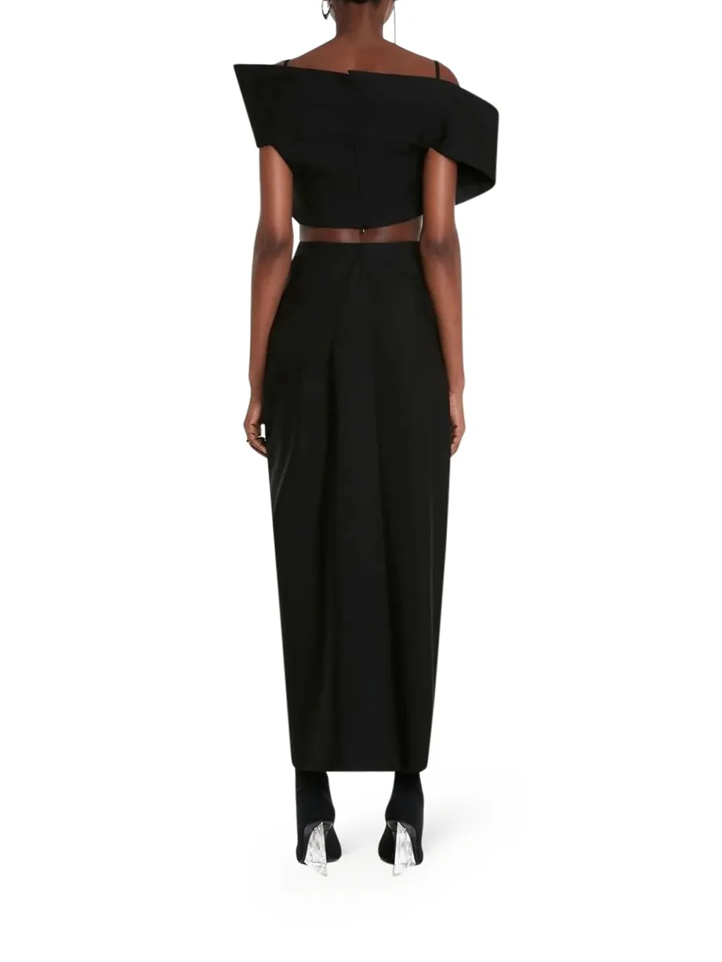 Deconstructed Asymmetric Crop Top