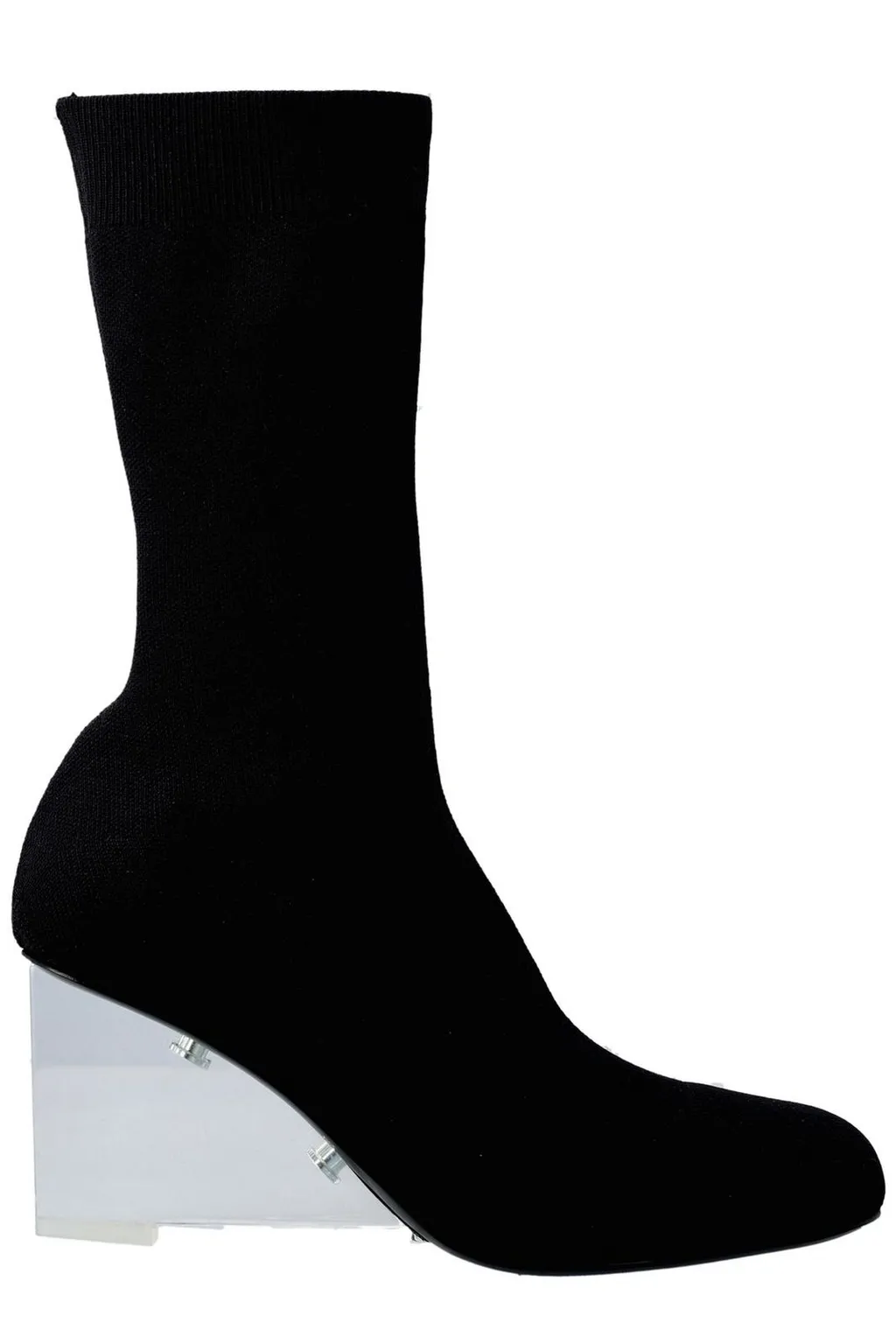 Knitted Round-Toe Boots
