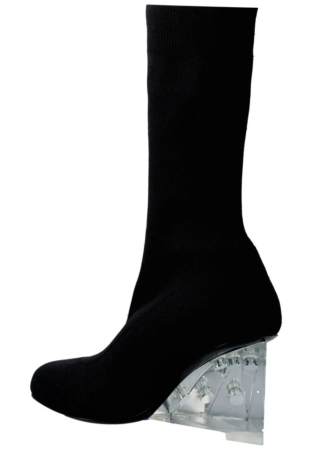 Knitted Round-Toe Boots