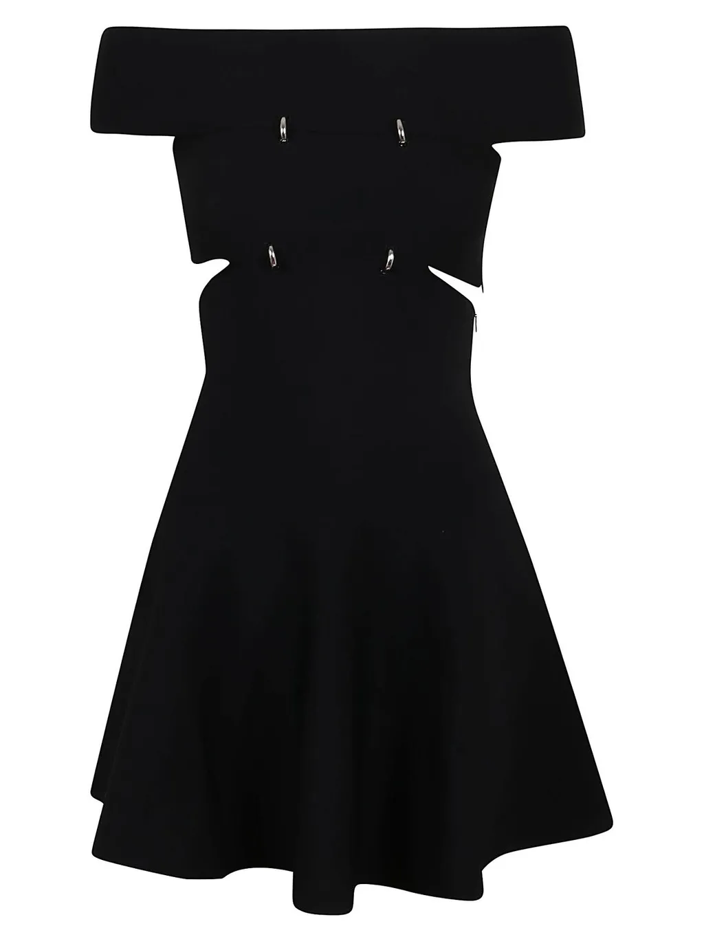 Off-Shoulder Flared Dress