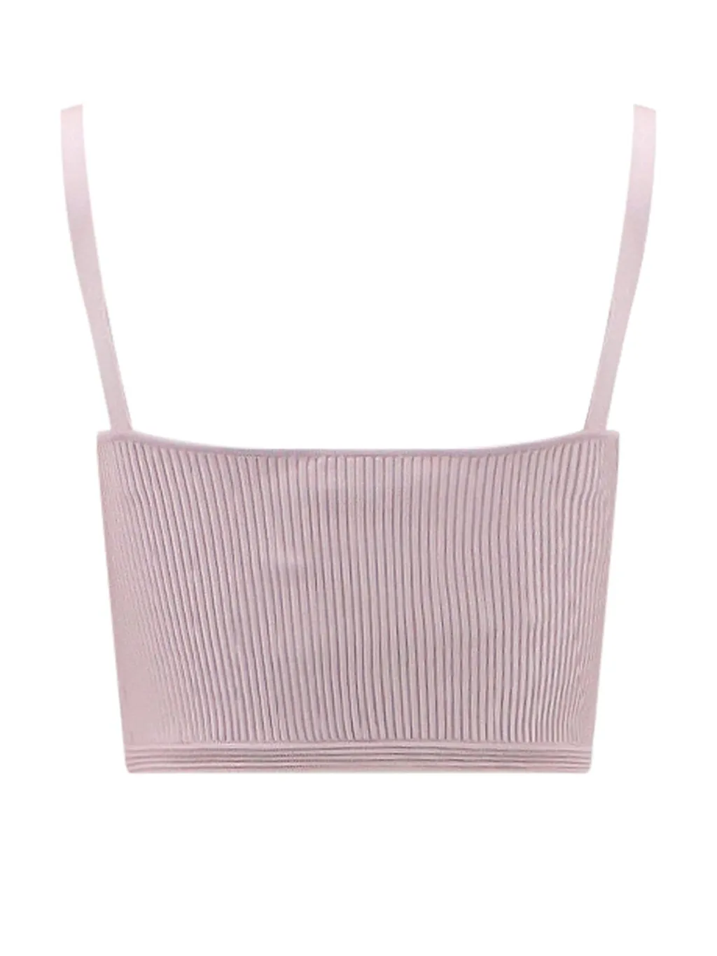 Ribbed Cropped Bustier Top
