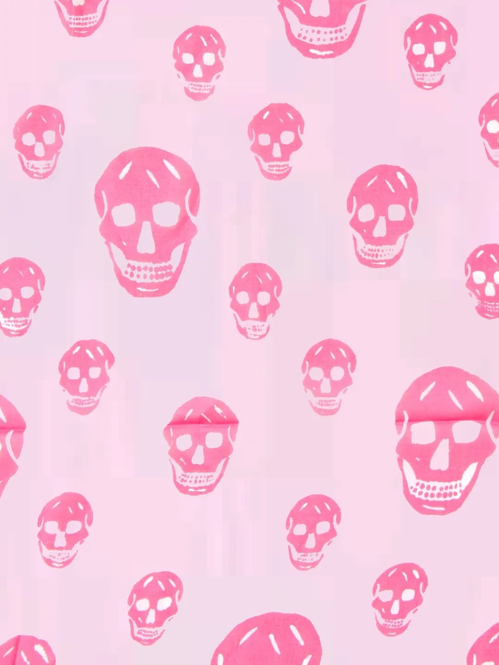Skull Printed Finished Edges Scarf