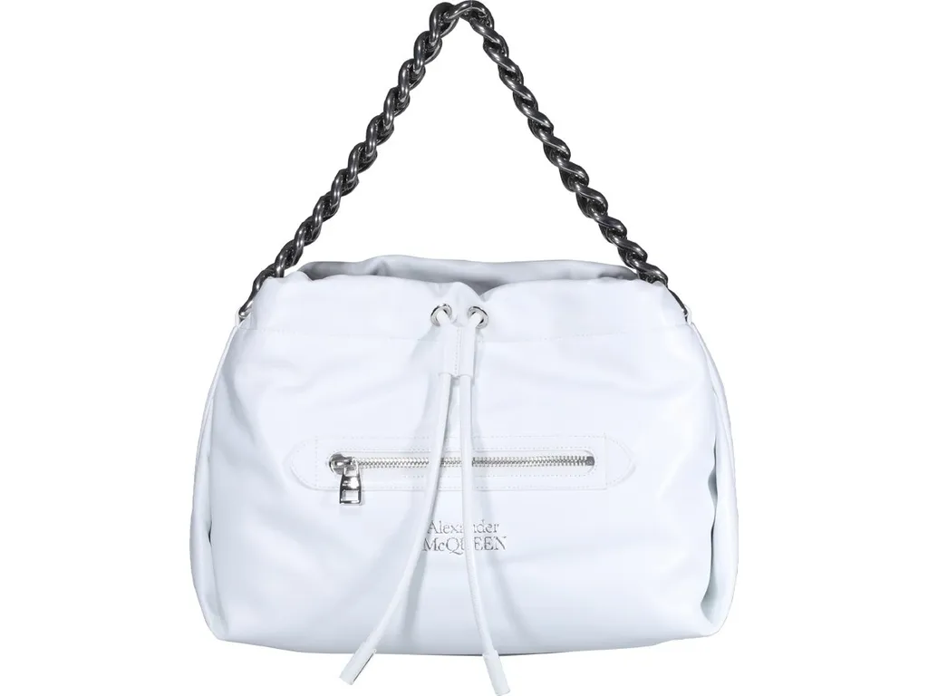 Logo Detailed Drawstring Shoulder Bag