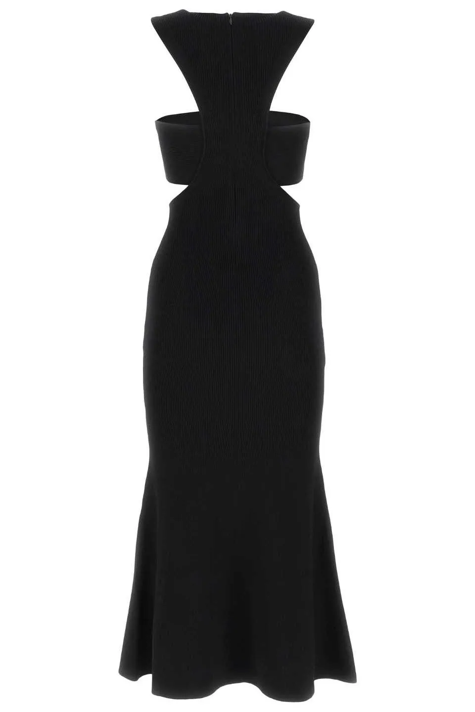 Slashed Harness Cut-Out Detailed Dress