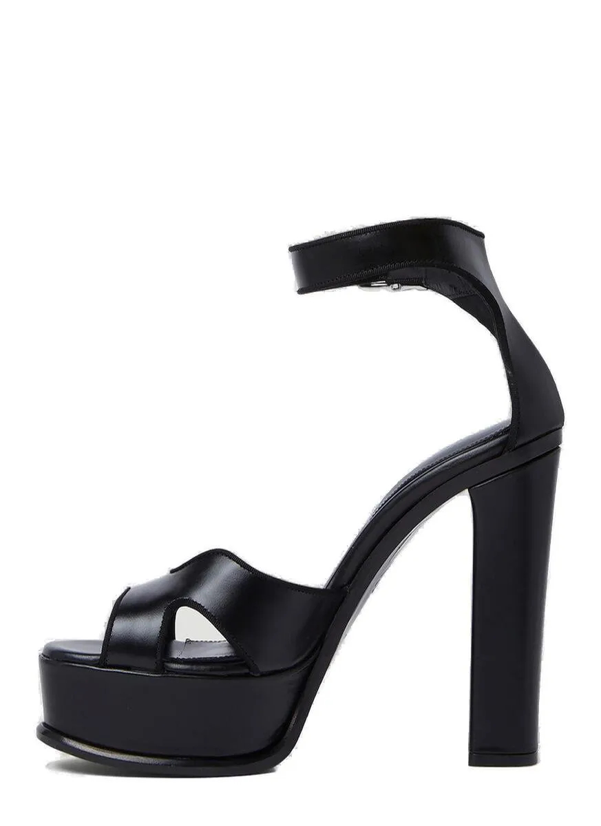 Butterfly-Strap Platform Sandals