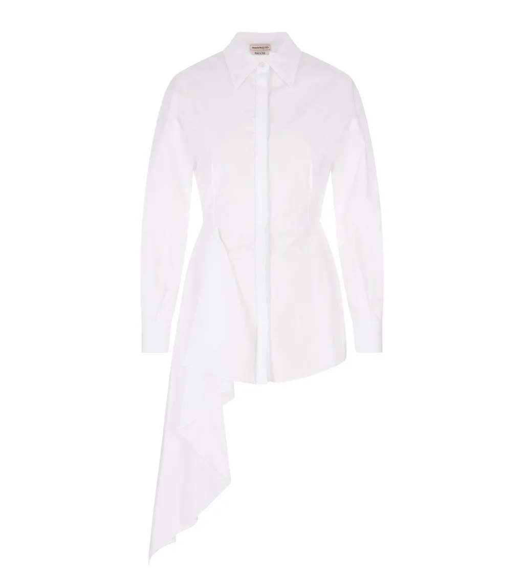 Asymmetric Button-Up Shirt