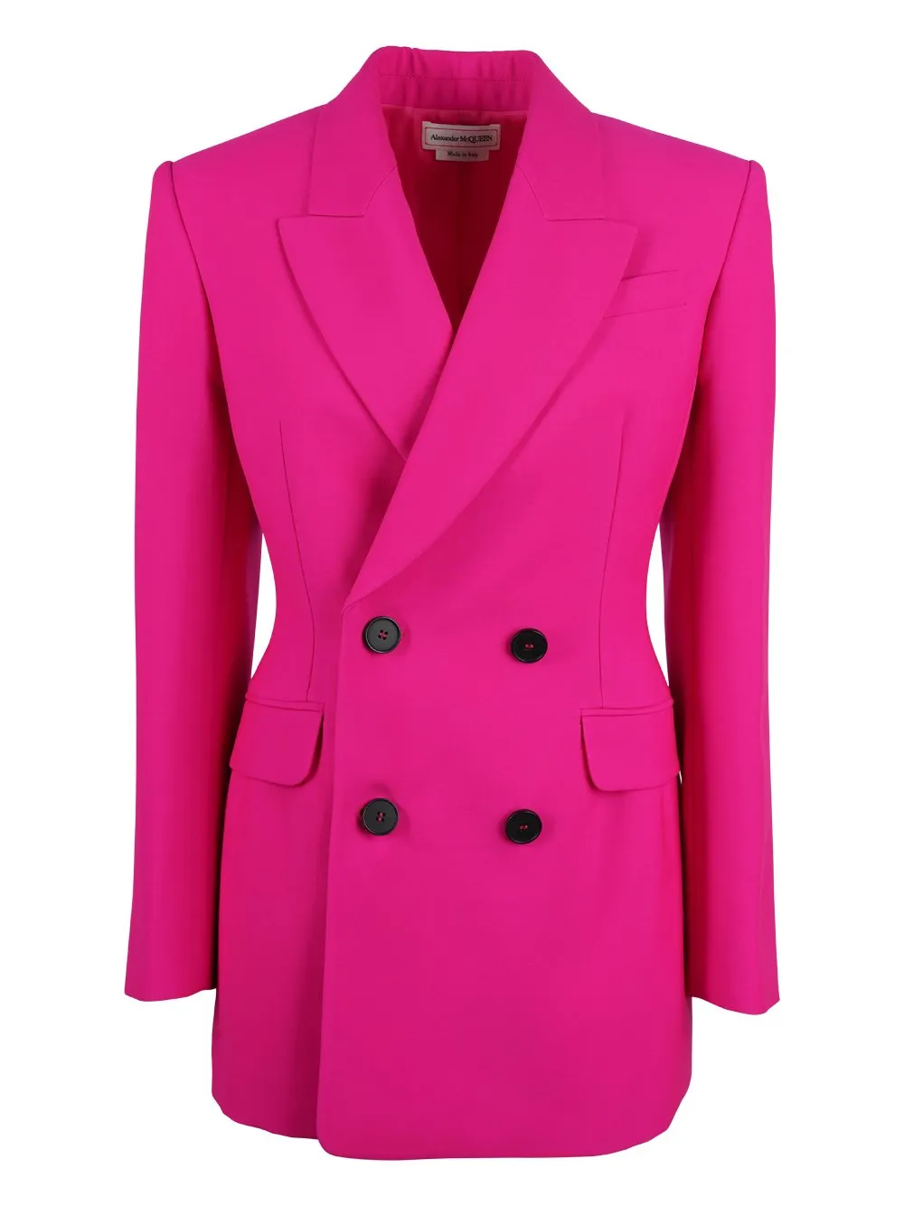 Double-Breasted Straight Hem Blazer