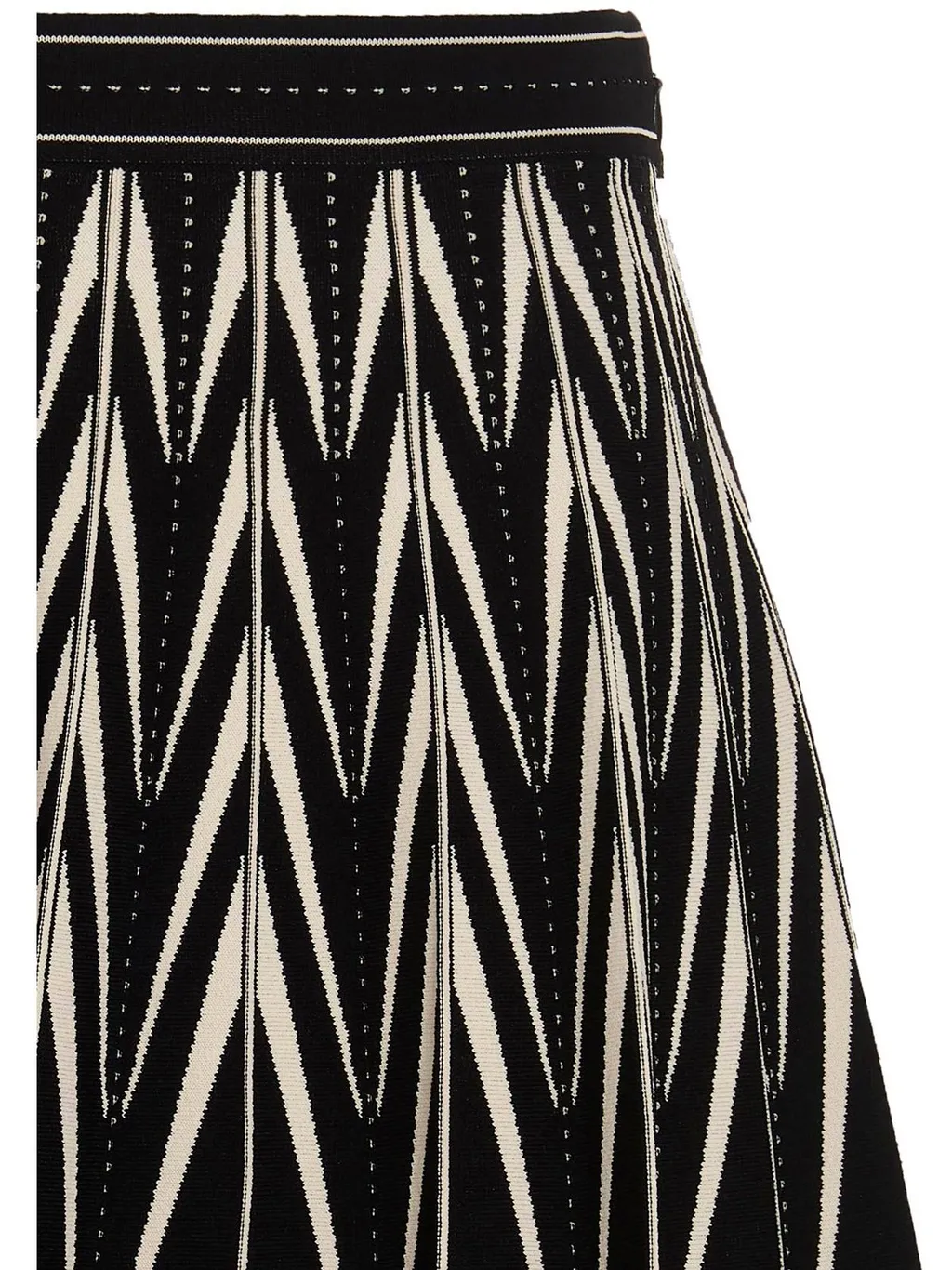 Elasticated Waistband Pleated Mini Skirt