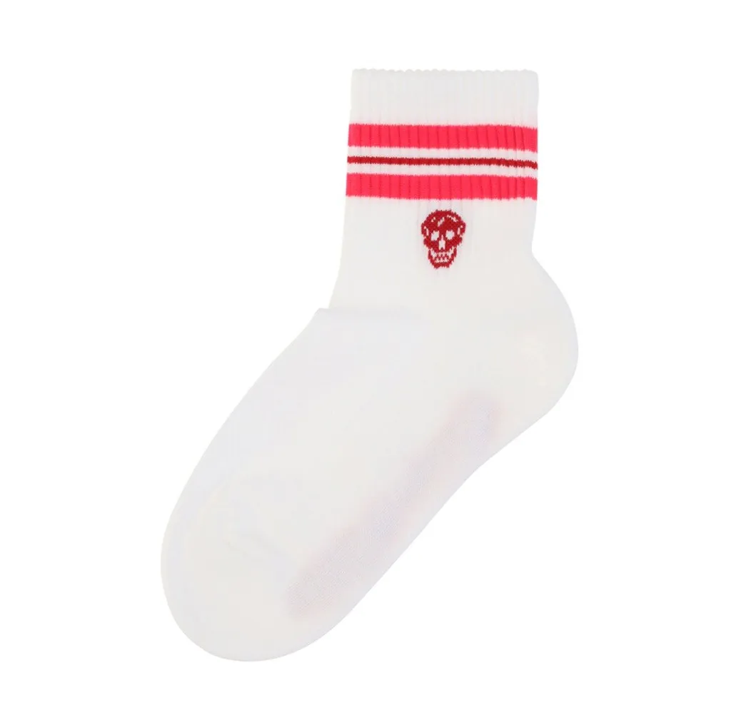 Skull Logo Intarsia Socks