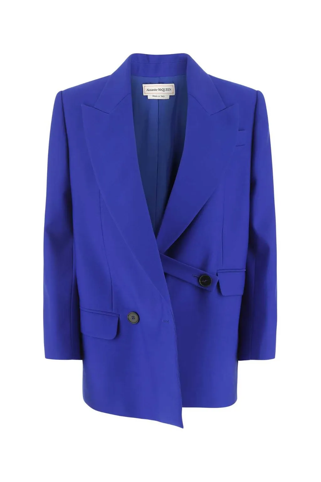 Asymmetric Double-Breasted Tailored Blazer