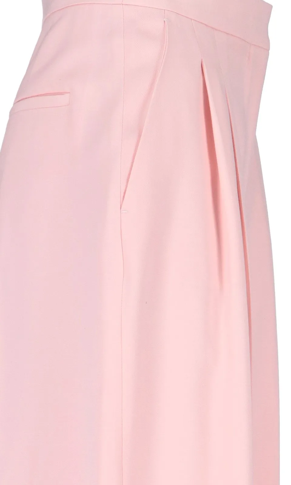 Pleat Detailed Wide-Leg Trousers
