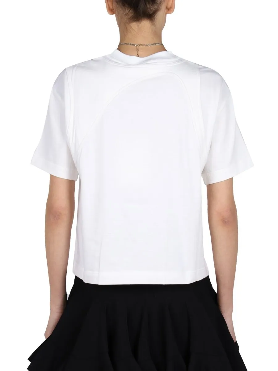Seam-Detailed Crewneck T-Shirt