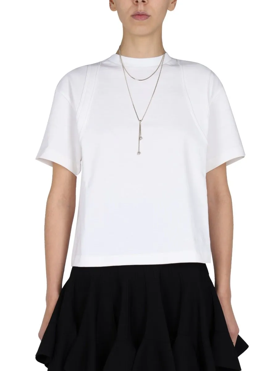Seam-Detailed Crewneck T-Shirt