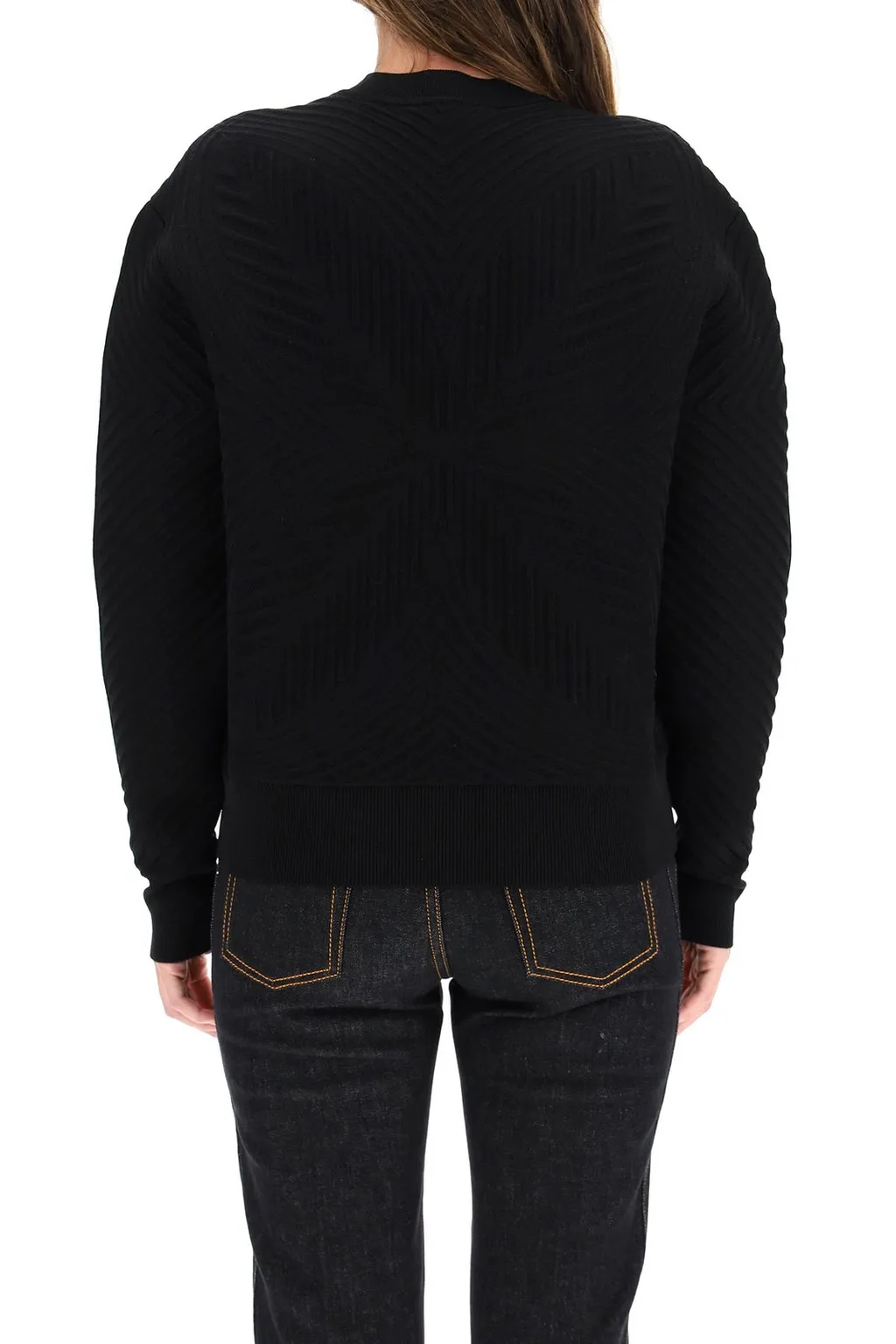 Textured Crewneck Sweater
