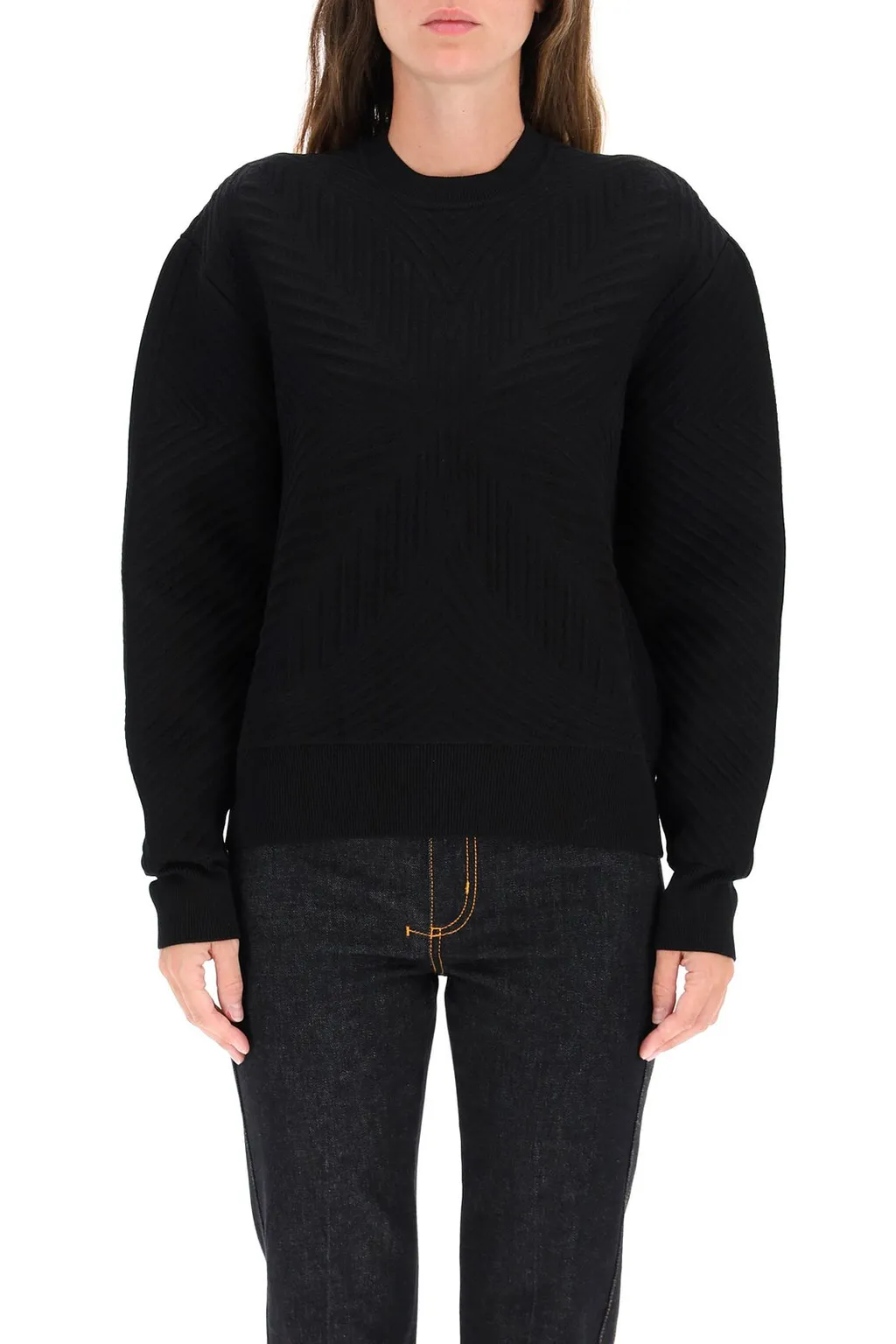Textured Crewneck Sweater