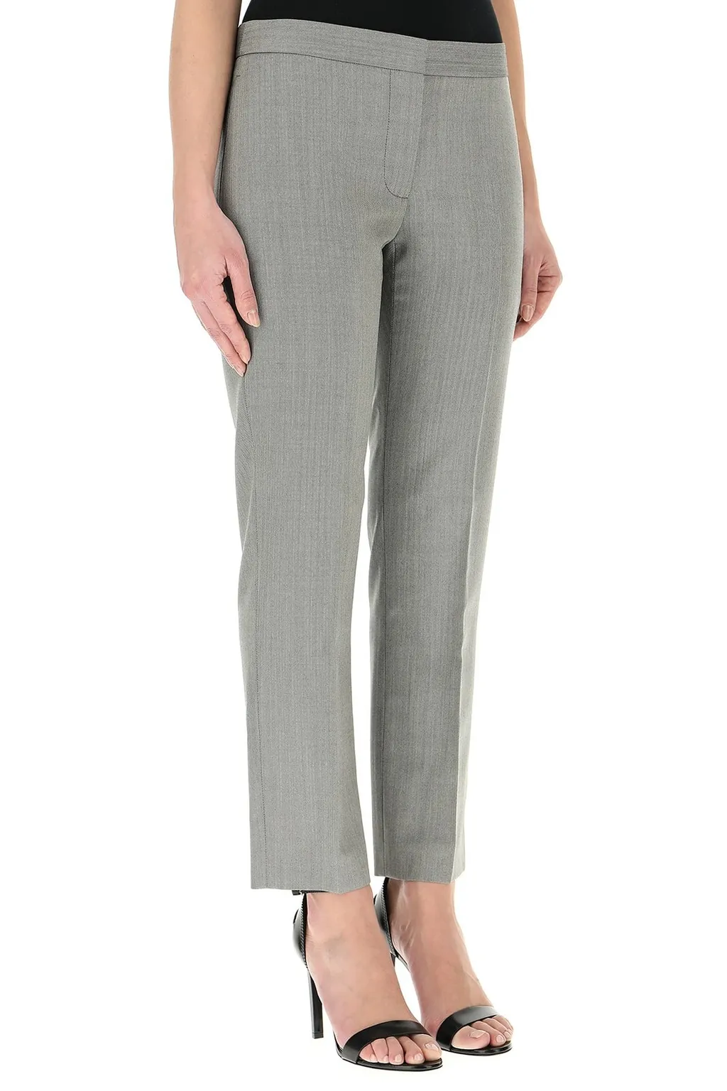 Chevron Cropped Trousers