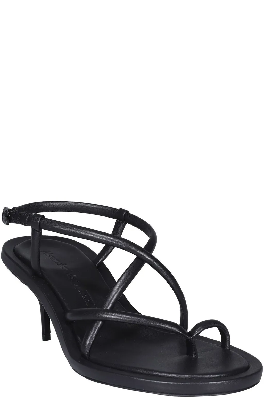 Strappy Kitten-Heeled Sandals